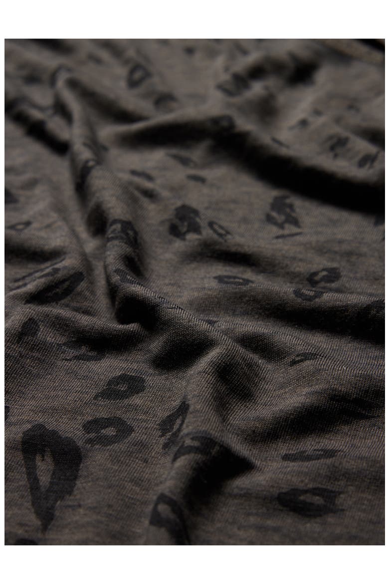Jose Leopard Print Cotton Blend T-Shirt, Alternate, color, WOOD BROWN