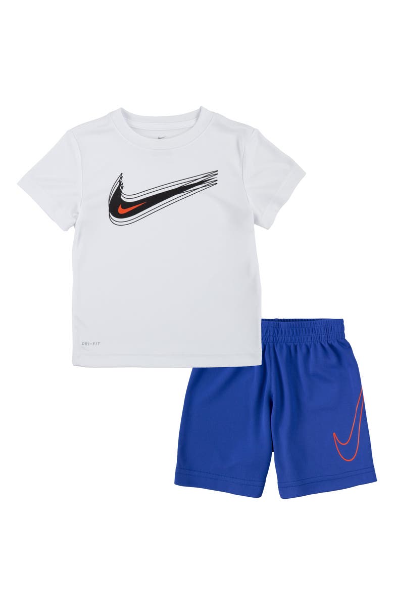 Nike Short & Shirt Set, Main, color, Hyper Royal