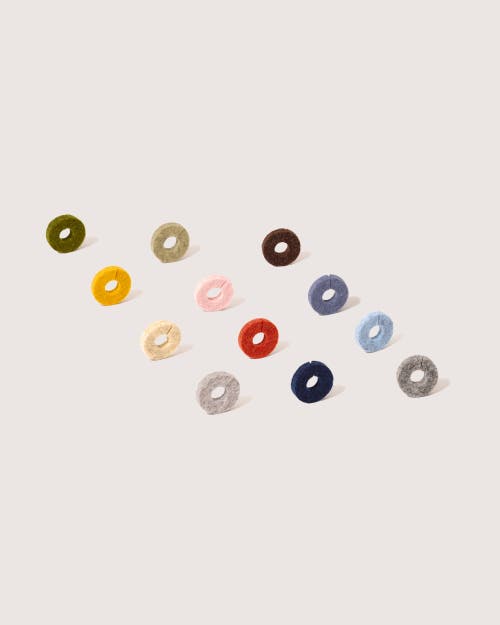 Graf & Lantz Graf Lantz Wine-o's Merino Wool Round Wine Markers In Autumn