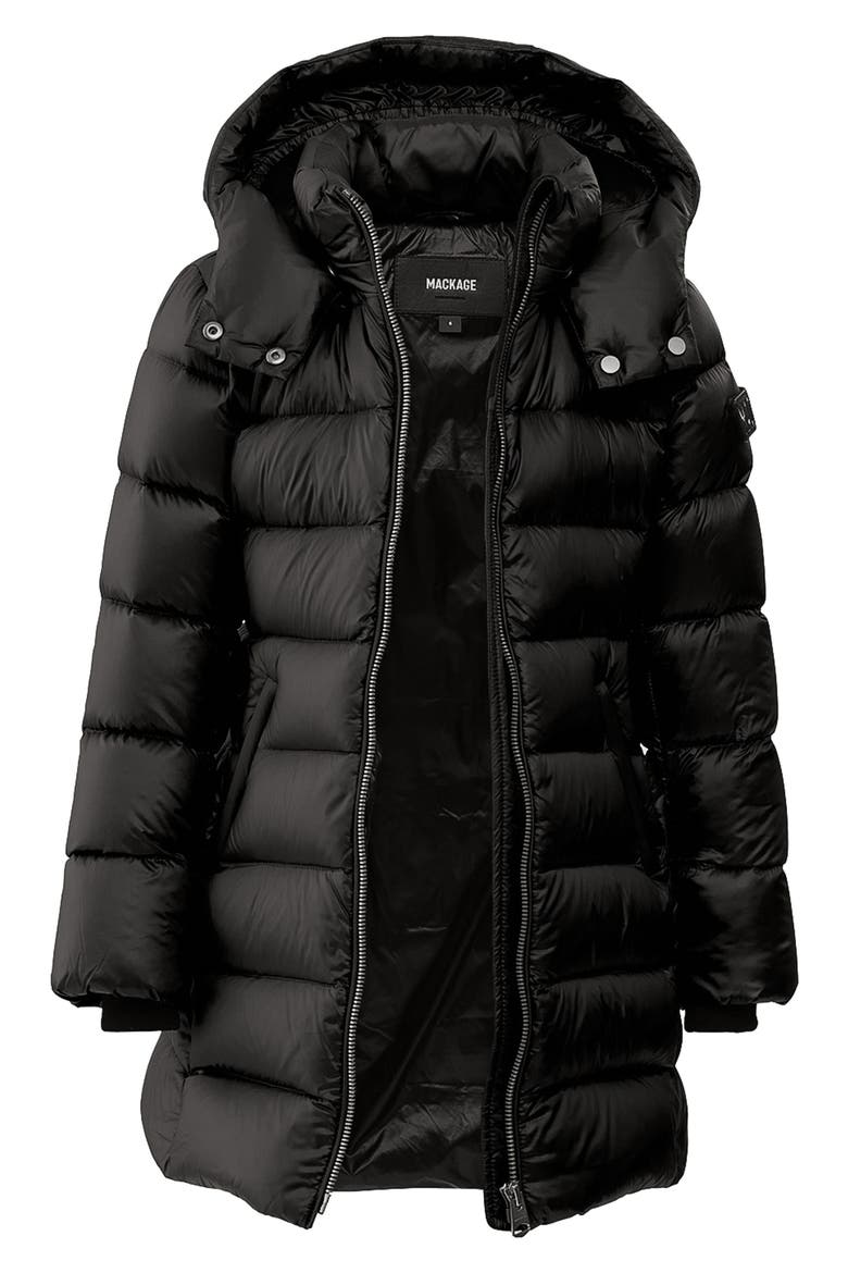 Laney Puffer Jacket, Alternate, color, BLACK