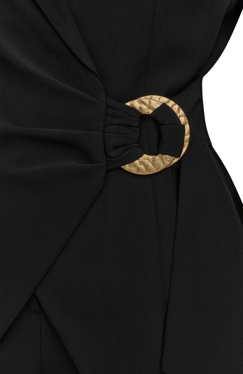 Donna Karan New York Hardware Side Tie Blazer, Alternate, color, 