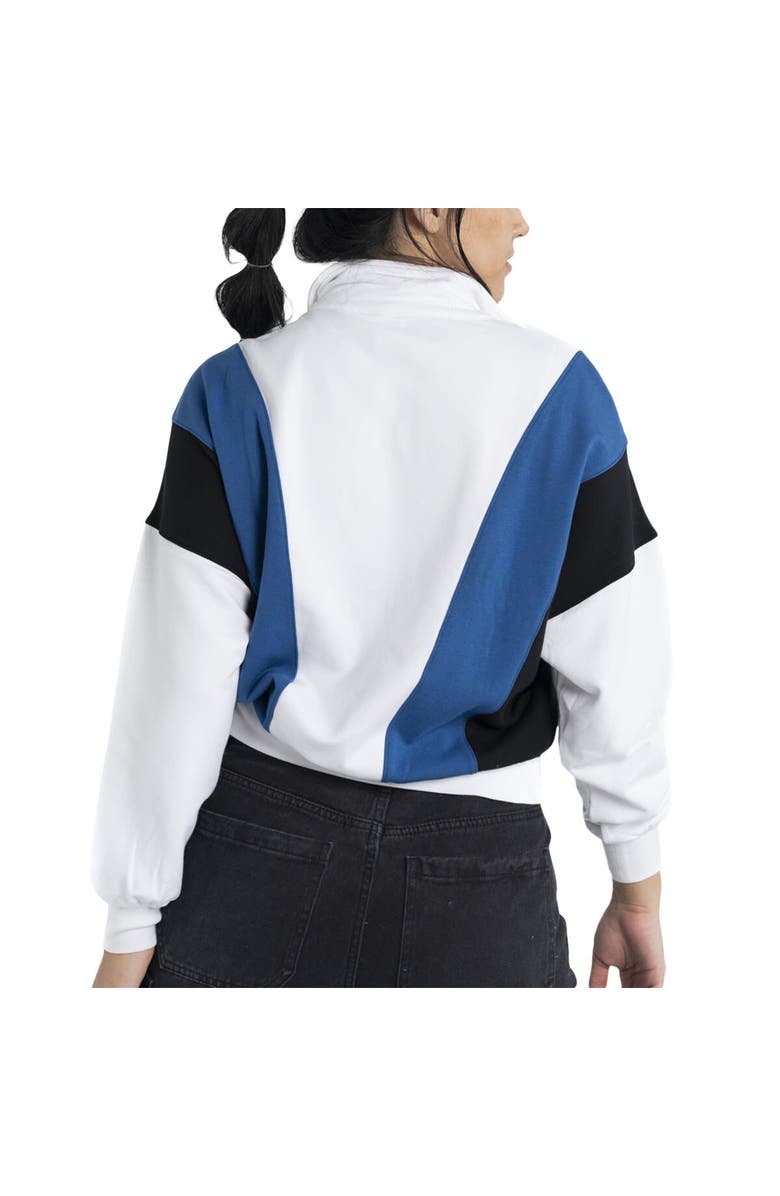 LUSSO Women's Lusso White New York Yankees Malia Quarter-Zip Sweatshirt, Alternate, color, White