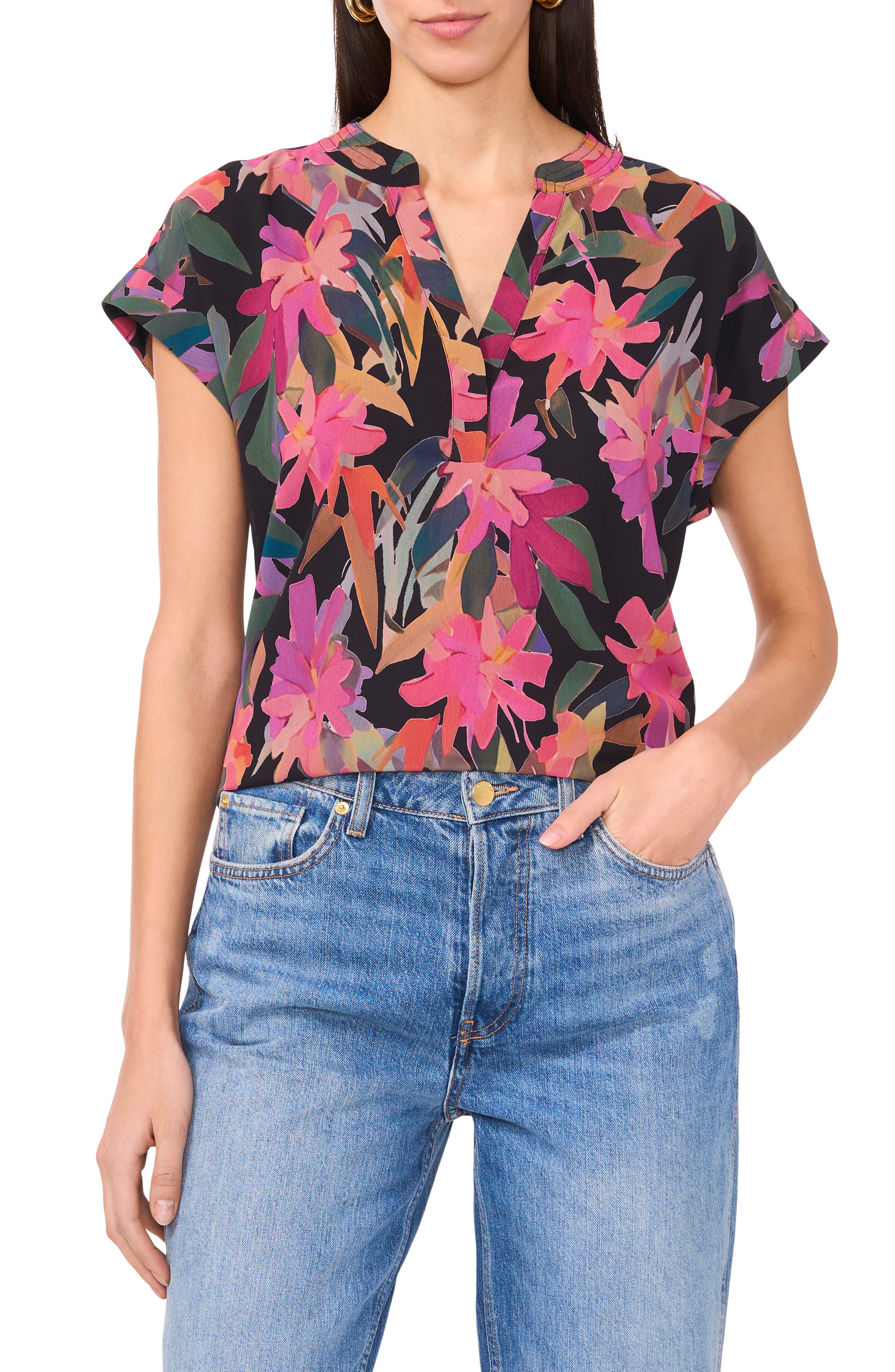 vince camuto floral top