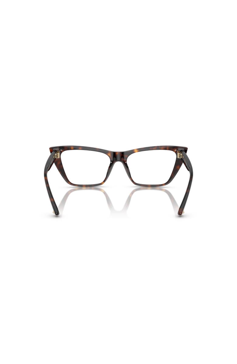 Jimmy Choo 52mm Cat Eye optical glasses, Alternate, color, Tortoise