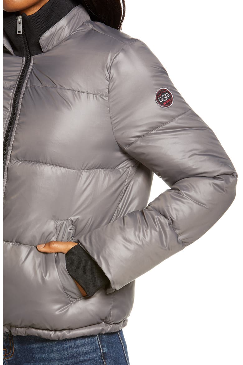 Izzie Water Repellent Puffer Jacket, Alternate, color, DARK GREY