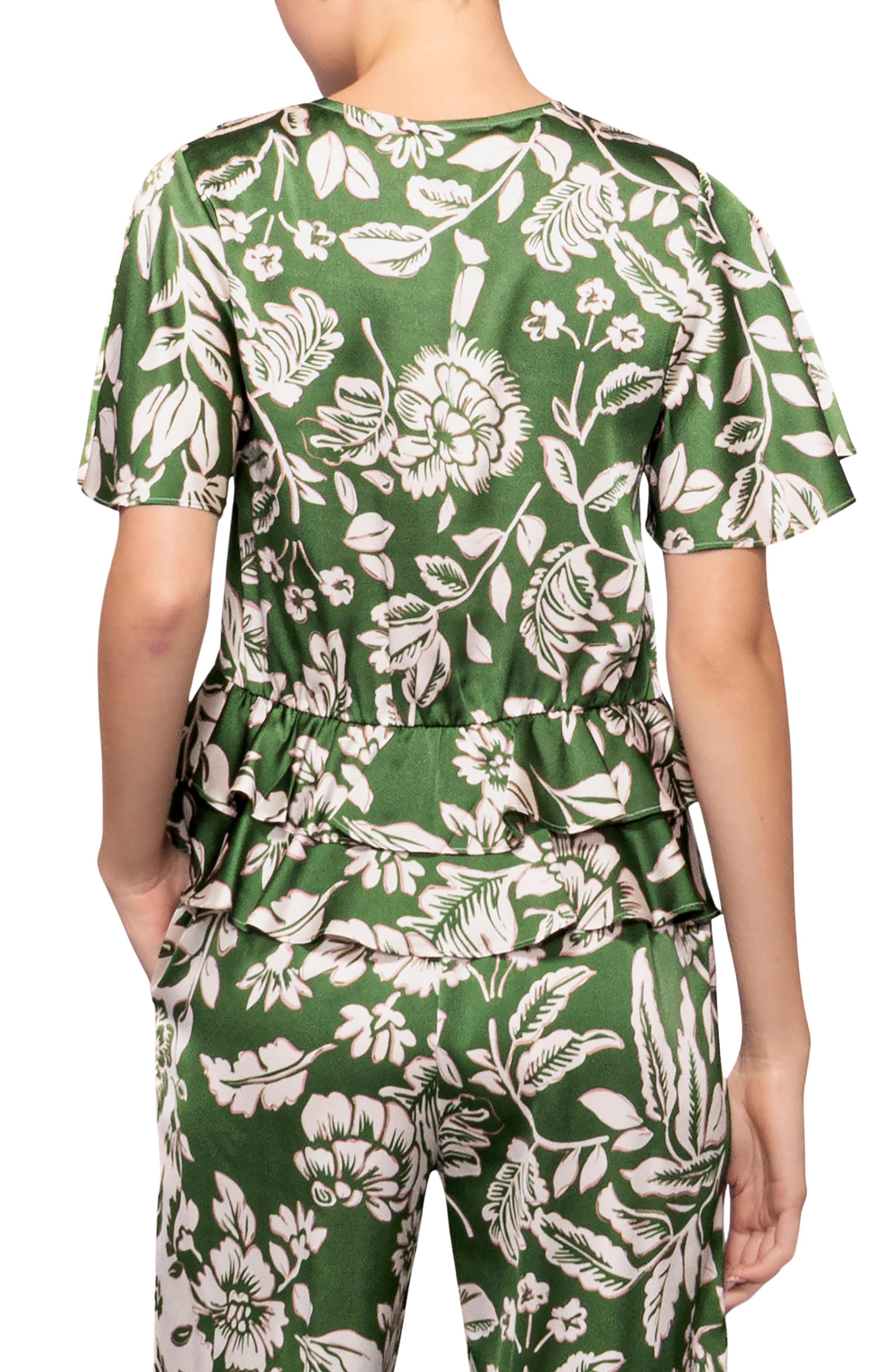 Short Sleeve Peplum Top - image 2