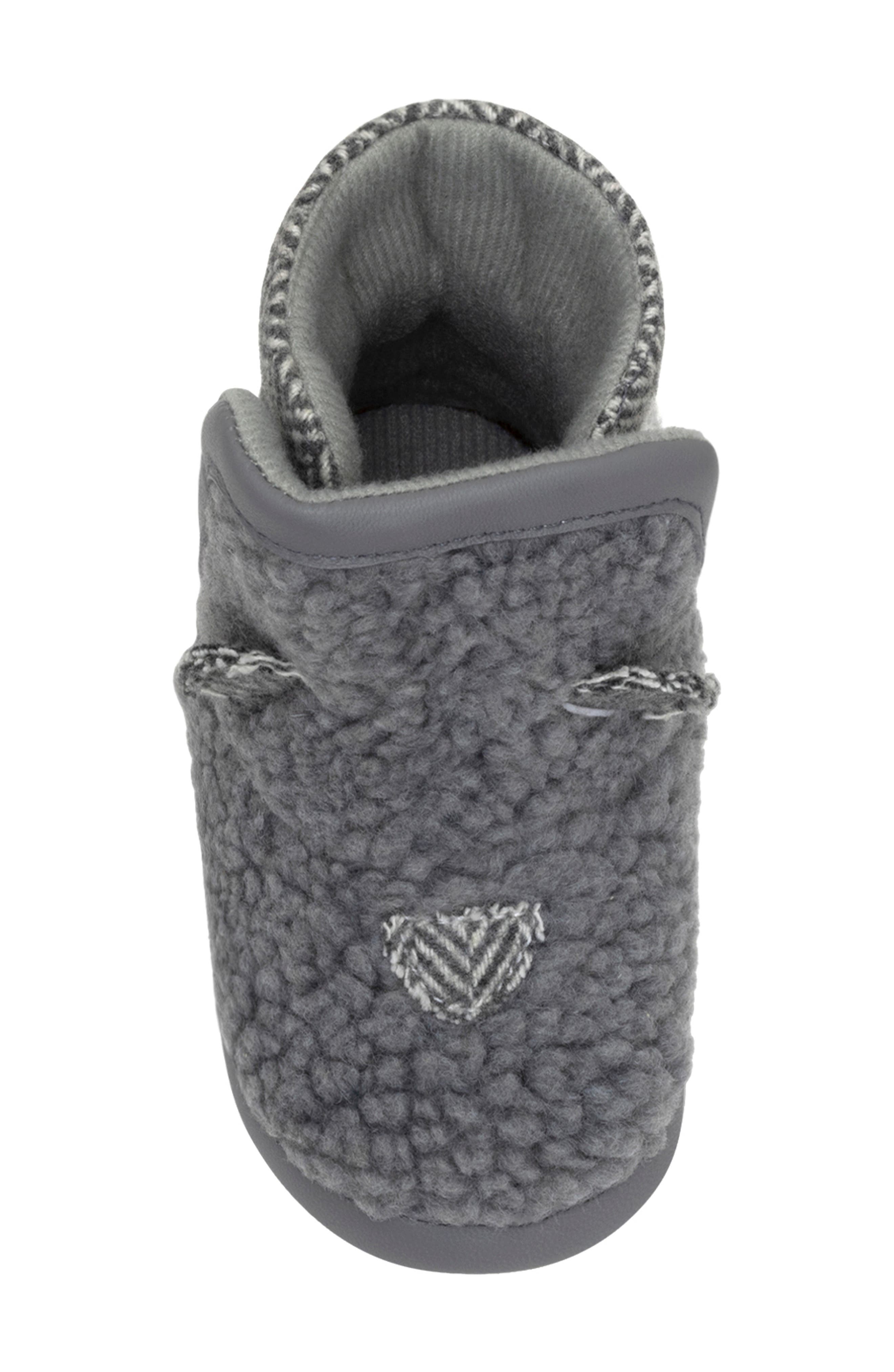 Robeez<sup>®</sup> Kids' Wren Faux Shearling Bootie, Alternate, color, Grey