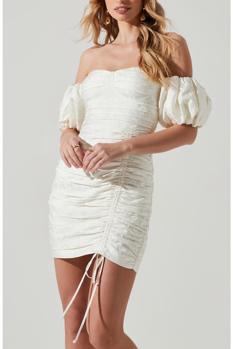ruched bodycon dress nordstrom Off the Shoulder (Women) 14/46 Making an iconic entrance. Trouser Inseam:W36 L28 zip closure Funnel neck