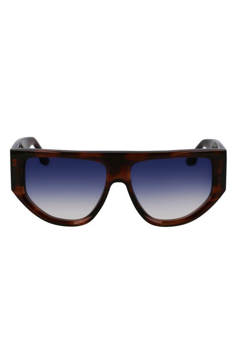 B-Buckle 55mm Modified Rectangular Sunglasses