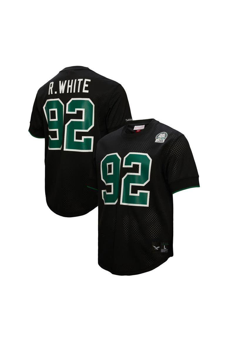 Men's Mitchell & Ness Reggie White Black Philadelphia Eagles Retired Player Name & Number Mesh Top, Main, color, Black