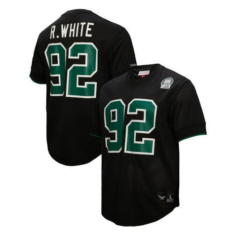 Men's Mitchell & Ness Reggie White Black Philadelphia Eagles Retired Player Name & Number Mesh Top