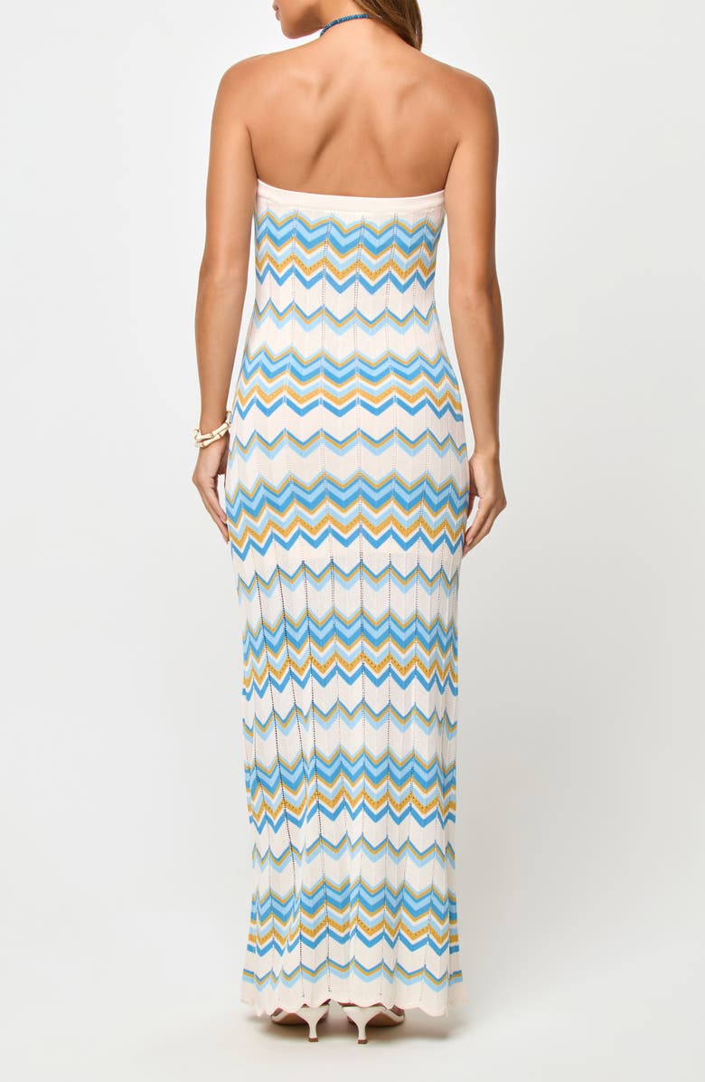 LSPACE Hallie Strapless Maxi Cover-Up Dress, Alternate, color, Gold Coast