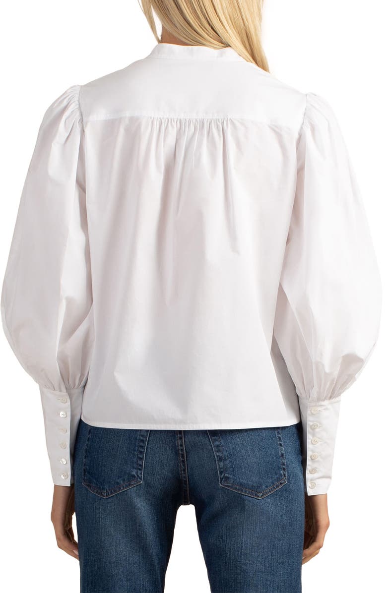 Trina Turk Coast Line Puff Sleeve Top, Alternate, color, 