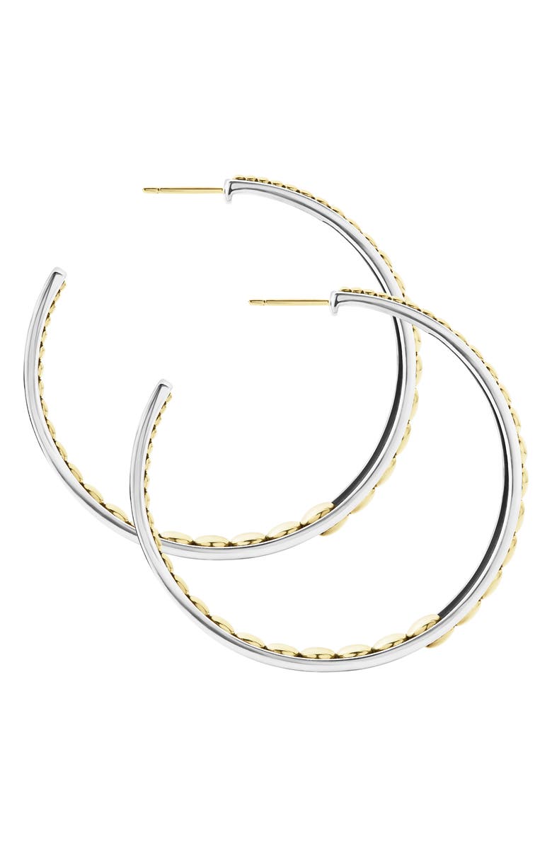 LAGOS Signature Caviar Hoop Earrings, Alternate, color,