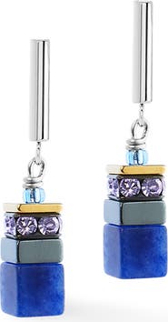 COEUR DE LION Geocube Precious Motion Gold Earrings