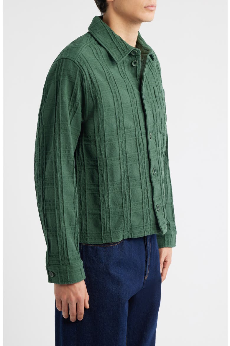 Canyon Heavyweight Check Overshirt, Alternate, color, FOREST