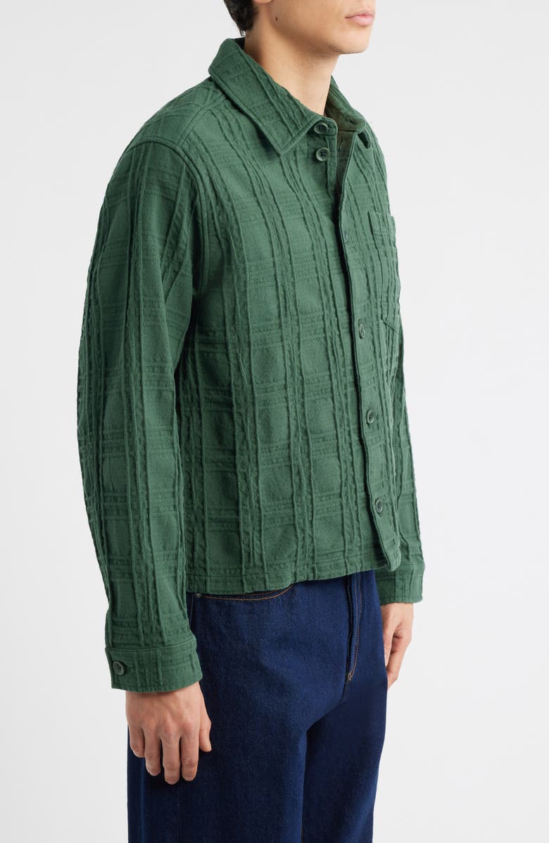 Percival Canyon Heavyweight Check Overshirt, Alternate, color, Forest