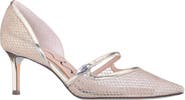 Nina Nashly Pointed Toe Cap Toe Mary Jane Pump