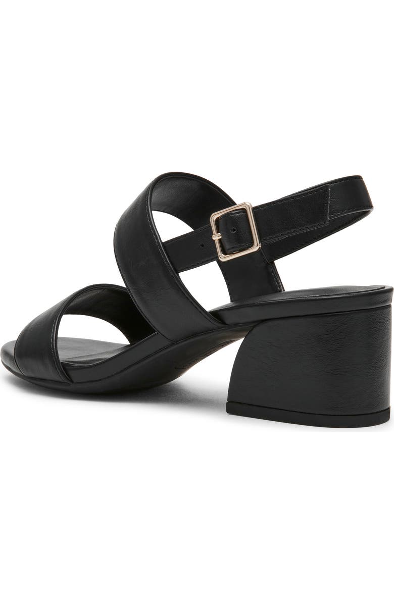 Anne Klein Macaron Block Heel Sandal, Alternate, color, Black