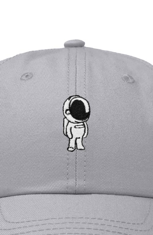 Dalix Astronaut Embroidered Space Hat In Gray