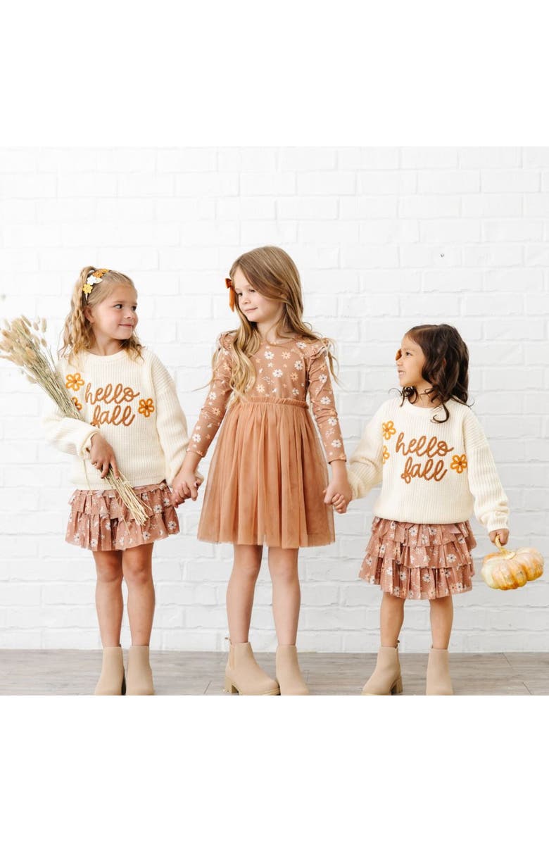 Sweet Wink Boho Floral Glitter Headband, Alternate, color, Gold