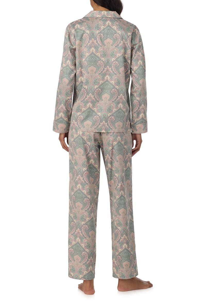 Printed Cotton & Viscose Pajamas, Alternate, color, MULTI PAISLEY