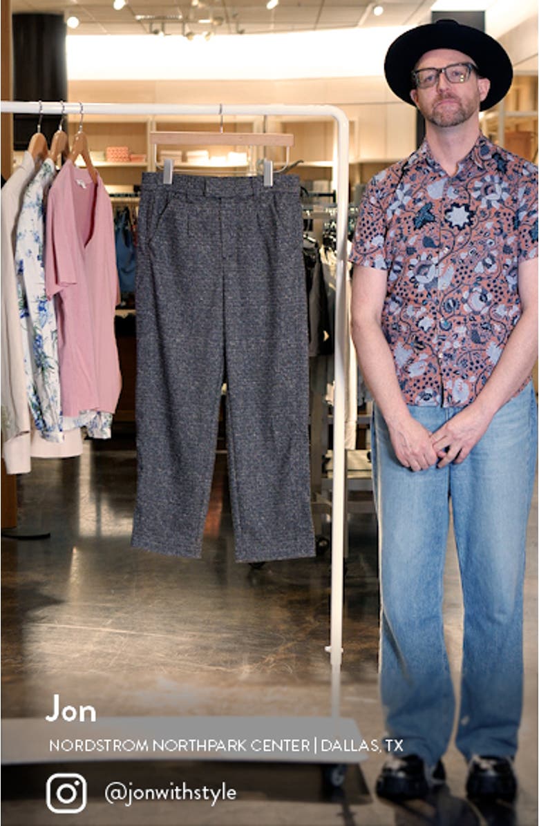 'Ab'Solution Skyrise Pleated Ankle Straight Leg Pants, sales video thumbnail