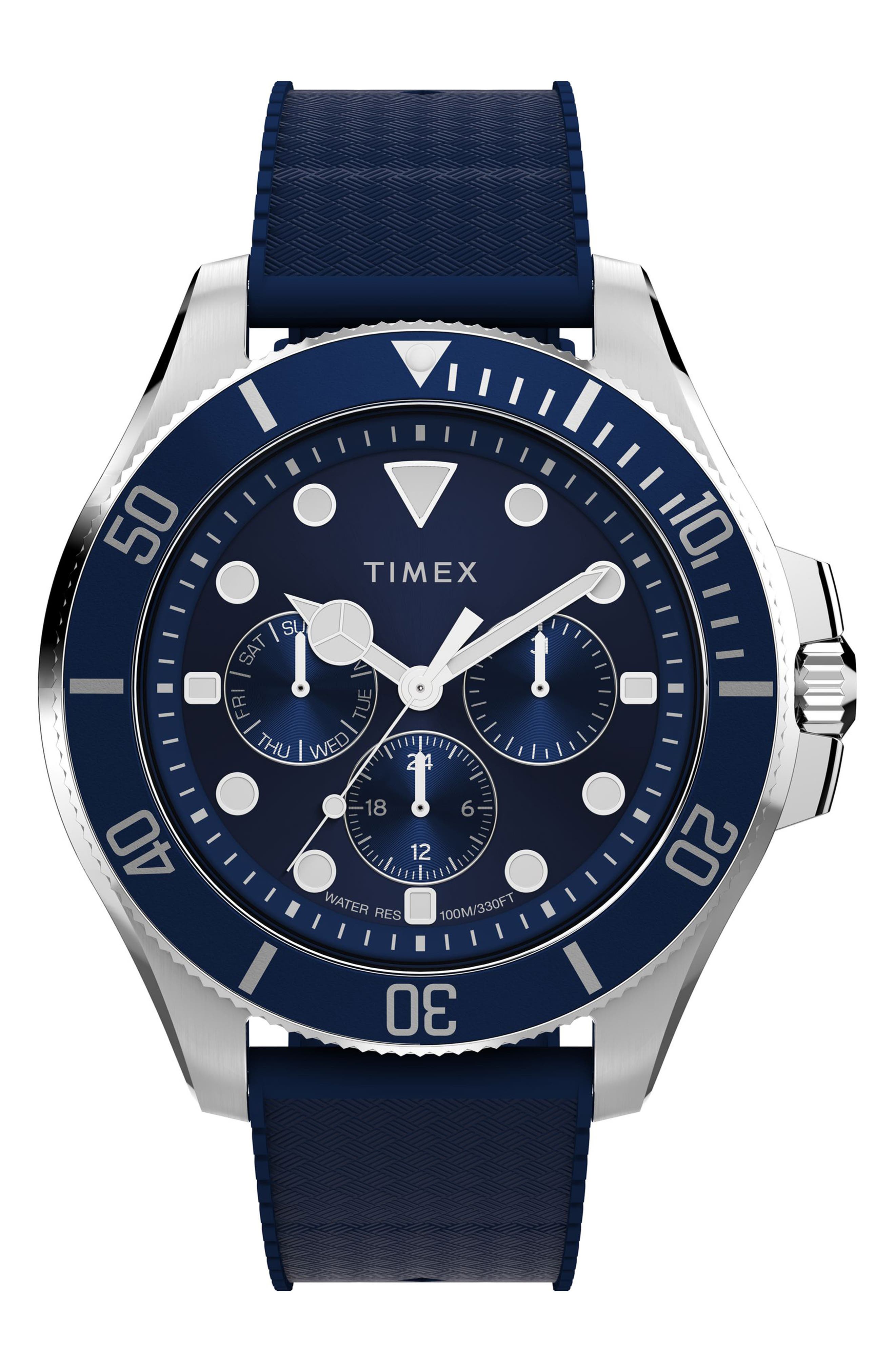 selected BLUE/ SILVER-TONE