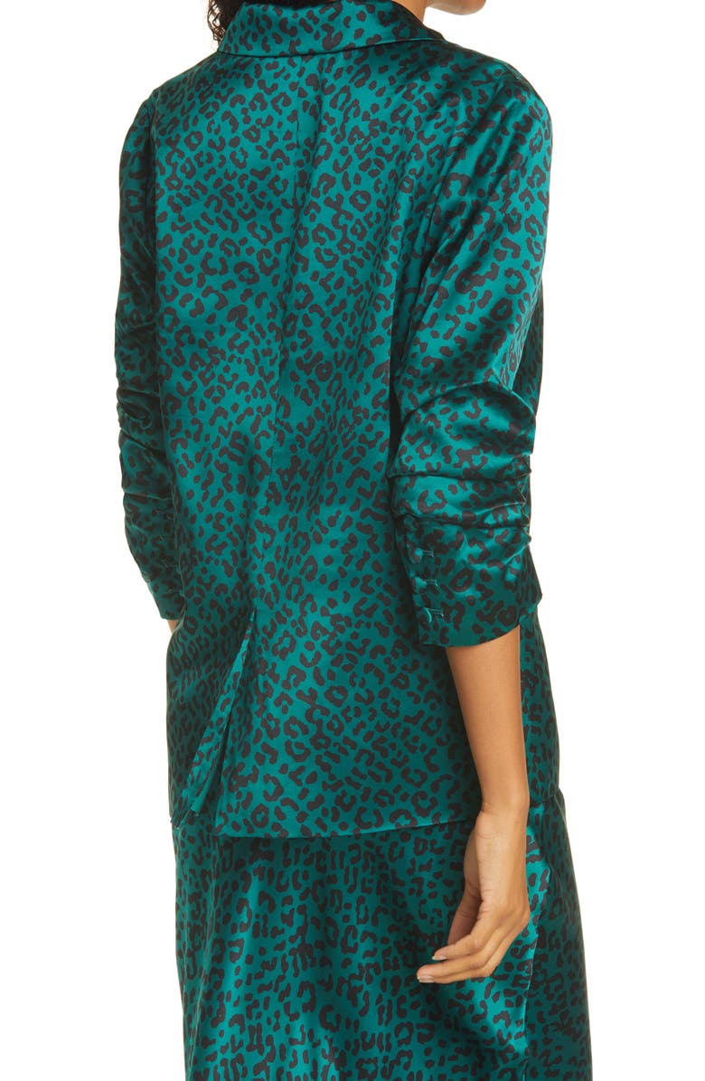 CAMI NYC Ollie Emerald Leopard Jacket, Alternate, color, 
