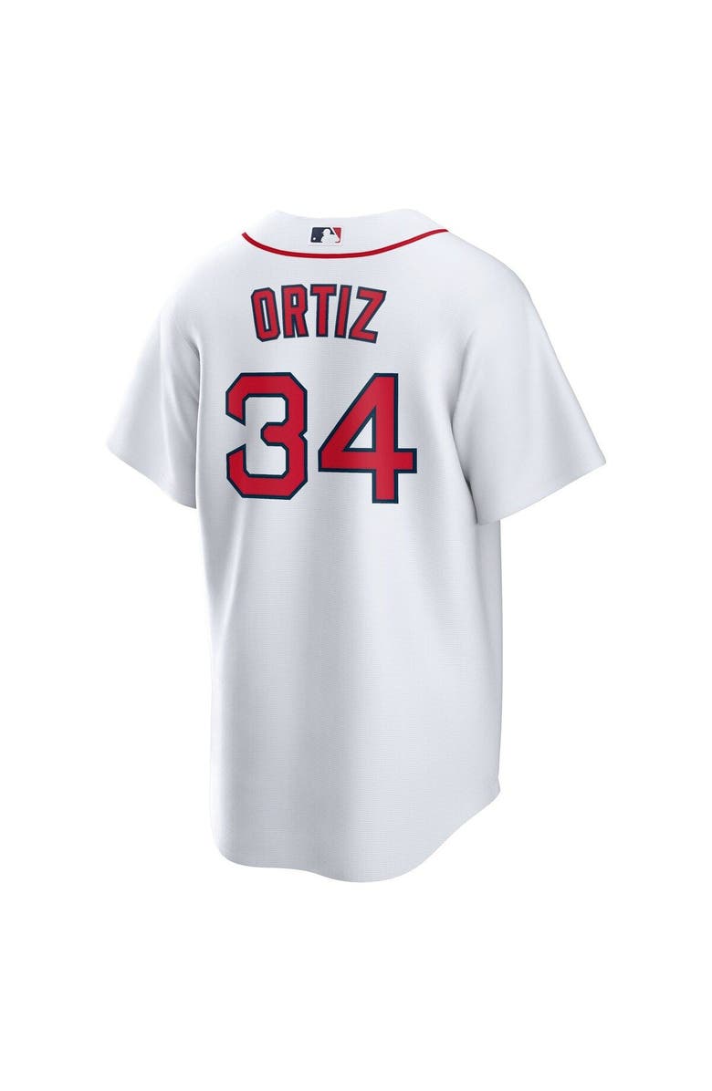Nike Men's Nike David Ortiz White Boston Red Sox Home Replica Player Jersey, Alternate, color, 