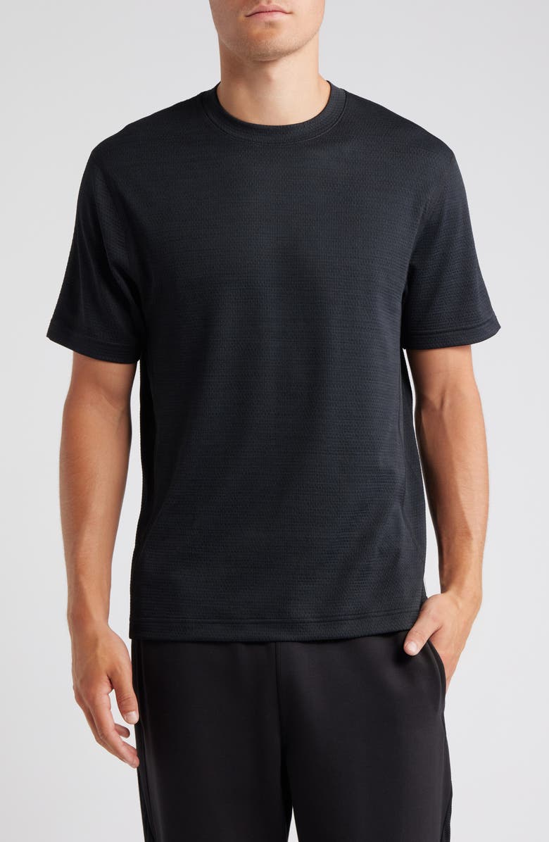 Reigning Champ Solotex<sup>®</sup> Mesh Tiebreak Performance T-Shirt, Main, color, Black