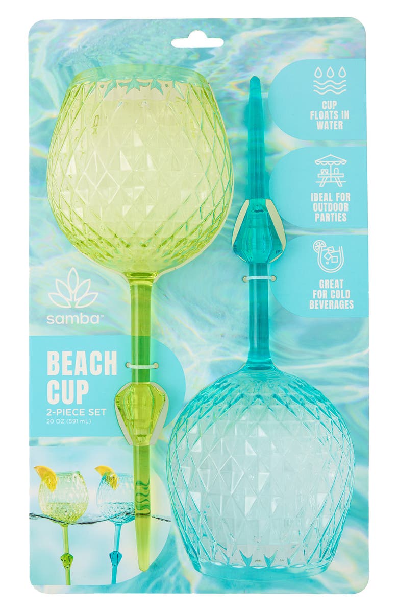 Core Home Beach Cup 2-Pack, Alternate, color, Green/Blue