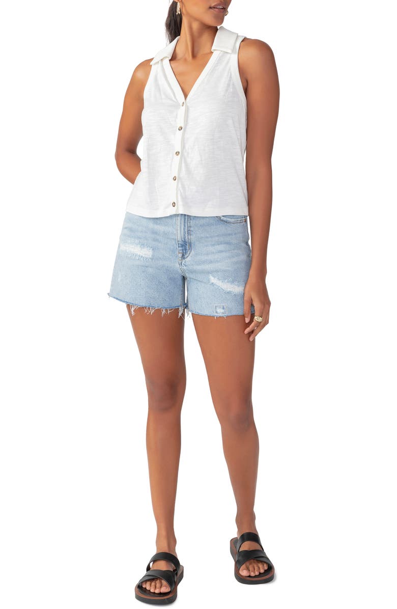 Sanctuary Flashback Cutoff Denim Shorts, Alternate, color, Enlighten
