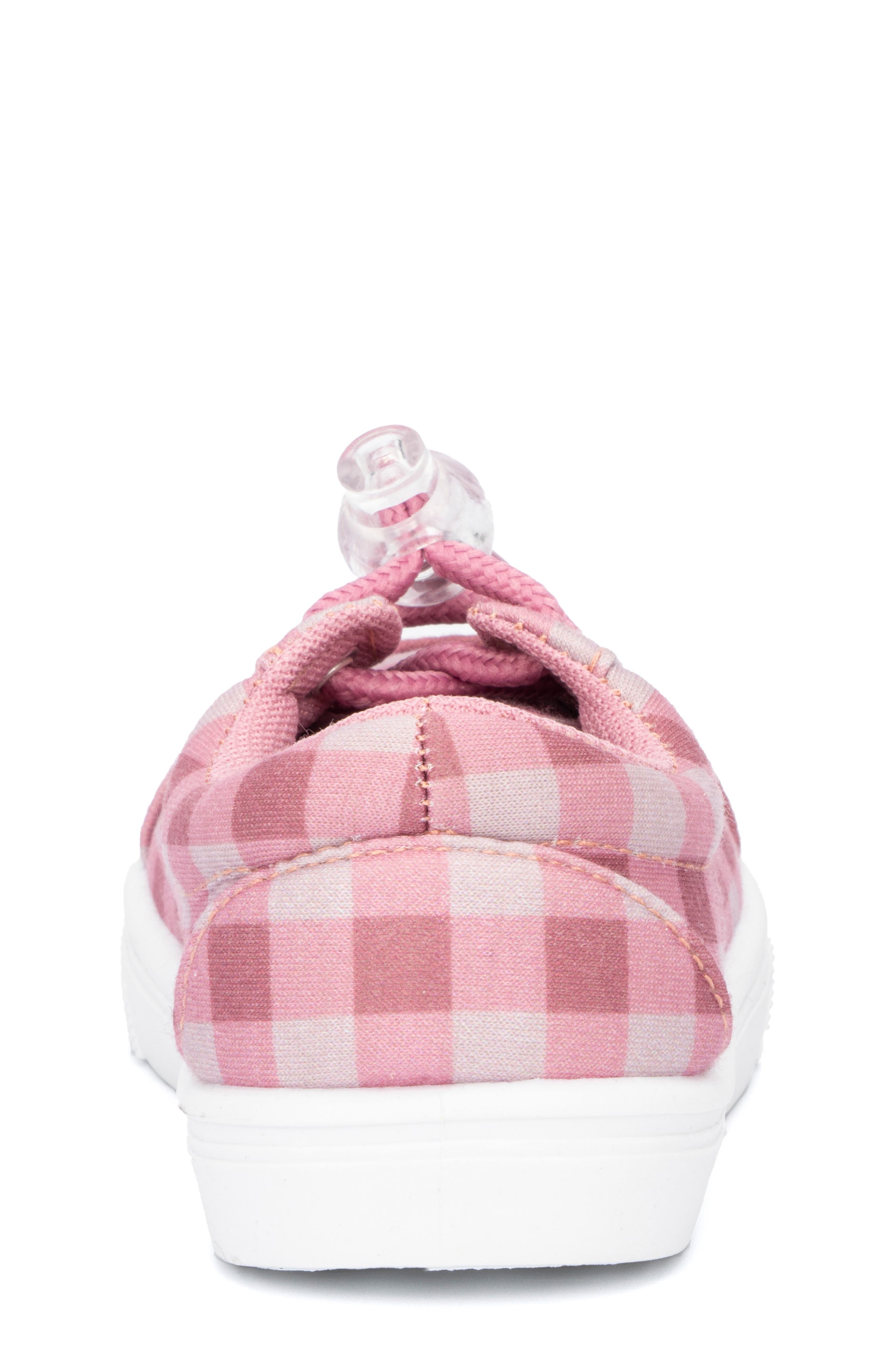 OLIVIA MILLER Kids' Gingham Sneaker, Alternate, color, Blush