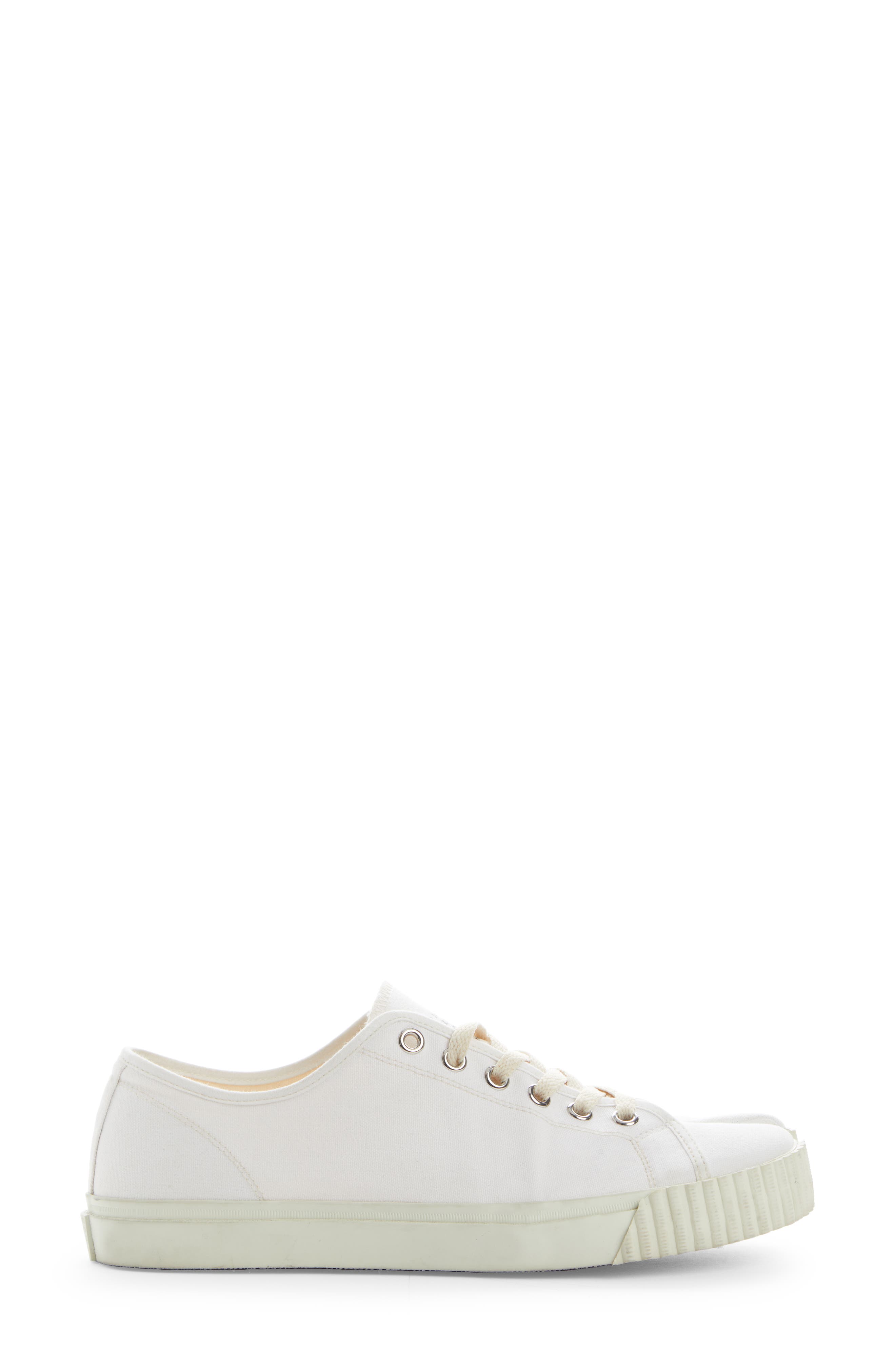 Tabi Low Top Sneaker, Alternate, color, WHITE