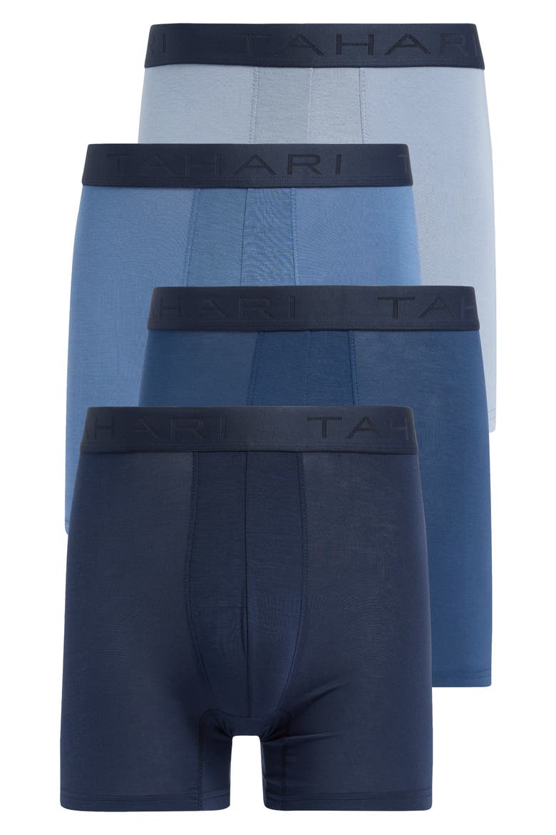 4-Pack Luxe Micro Boxer Briefs, Main, color, DARK NAVY