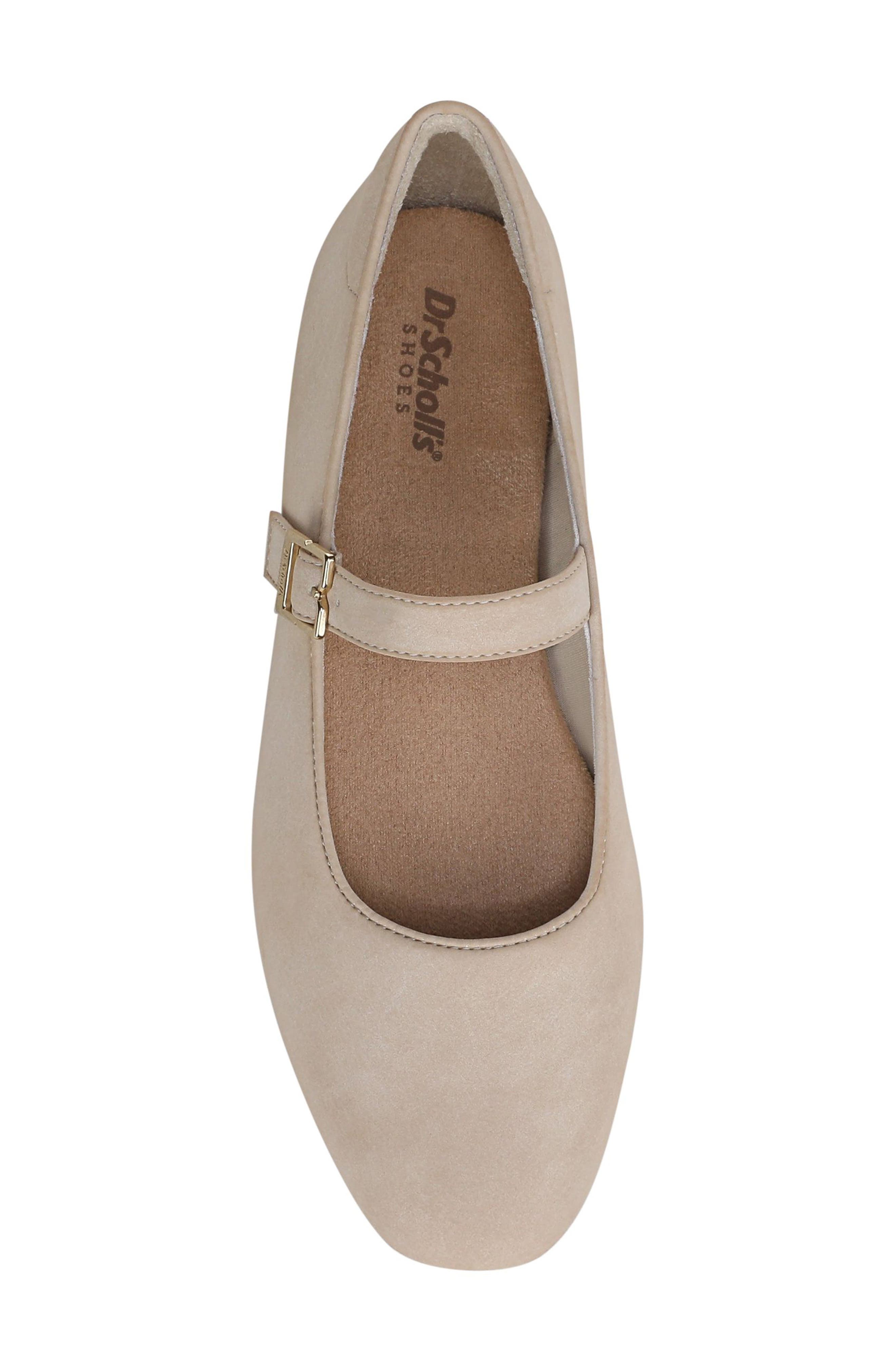 Wexley Mary Jane Ballet Flat, Alternate, color, CHALK BEIGE FAUX LEATHER