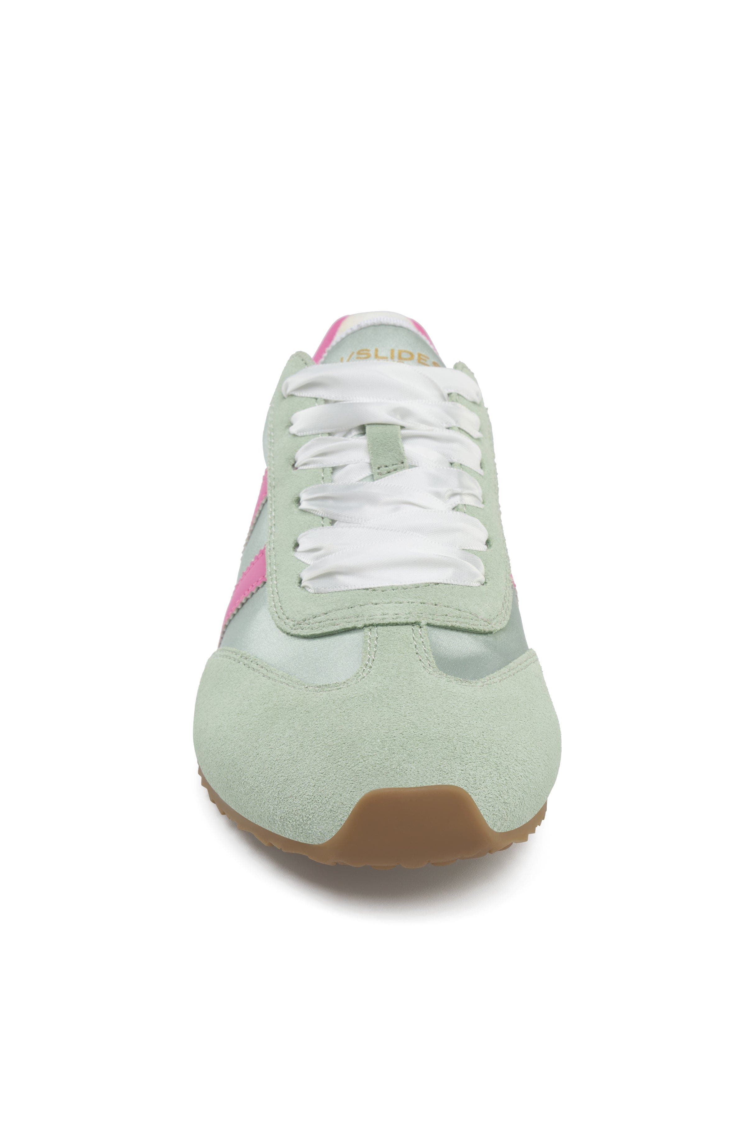 Peggy Shearling Sneaker, Alternate, color, Mint Green Pink