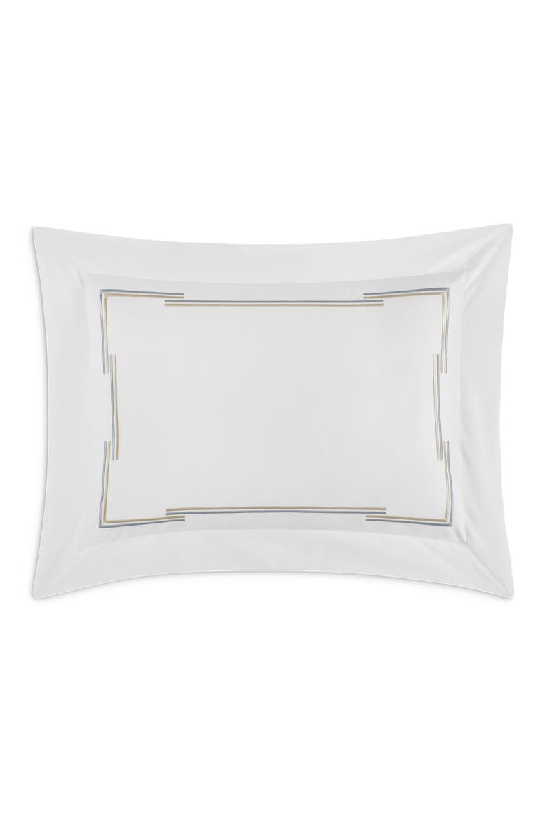 Metalisi Embroidery pillowcase, Main, color, White