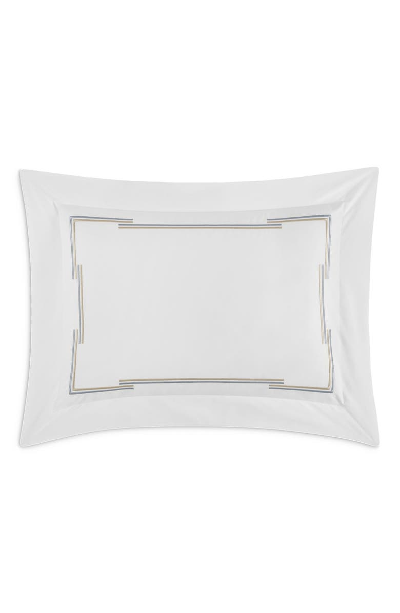 Togas Metalisi Embroidery pillowcase, Main, color, White