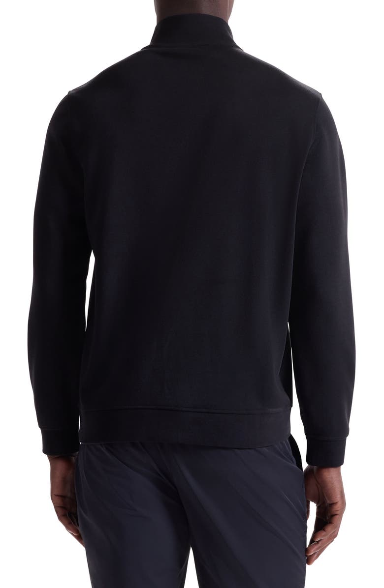 Bugatchi Quarter Zip Top, Alternate, color, Black