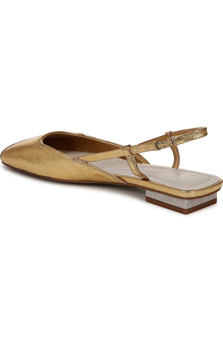 SARTO by Franco Sarto Telica Slingback Flat, Alternate, color, Gold