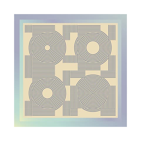 "Linear Language" Silk Bandana Scarf