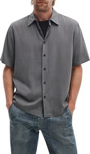 rag & bone Dalton Jacquard Short Sleeve Button-Up Shirt