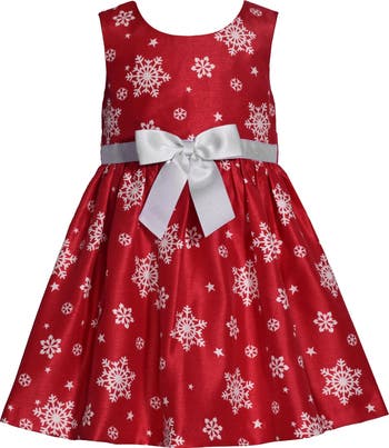 Bonnie Jean Snowflake Bow Dress Cardigan Set Nordstromrack