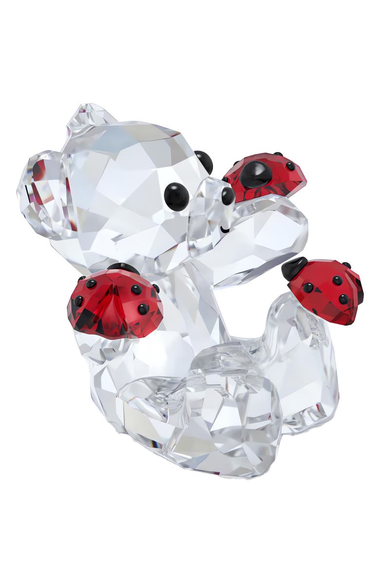 Swarovski Kris Bear Good Luck Bear Crystal Figurine, Alternate, color, Crystal Multi
