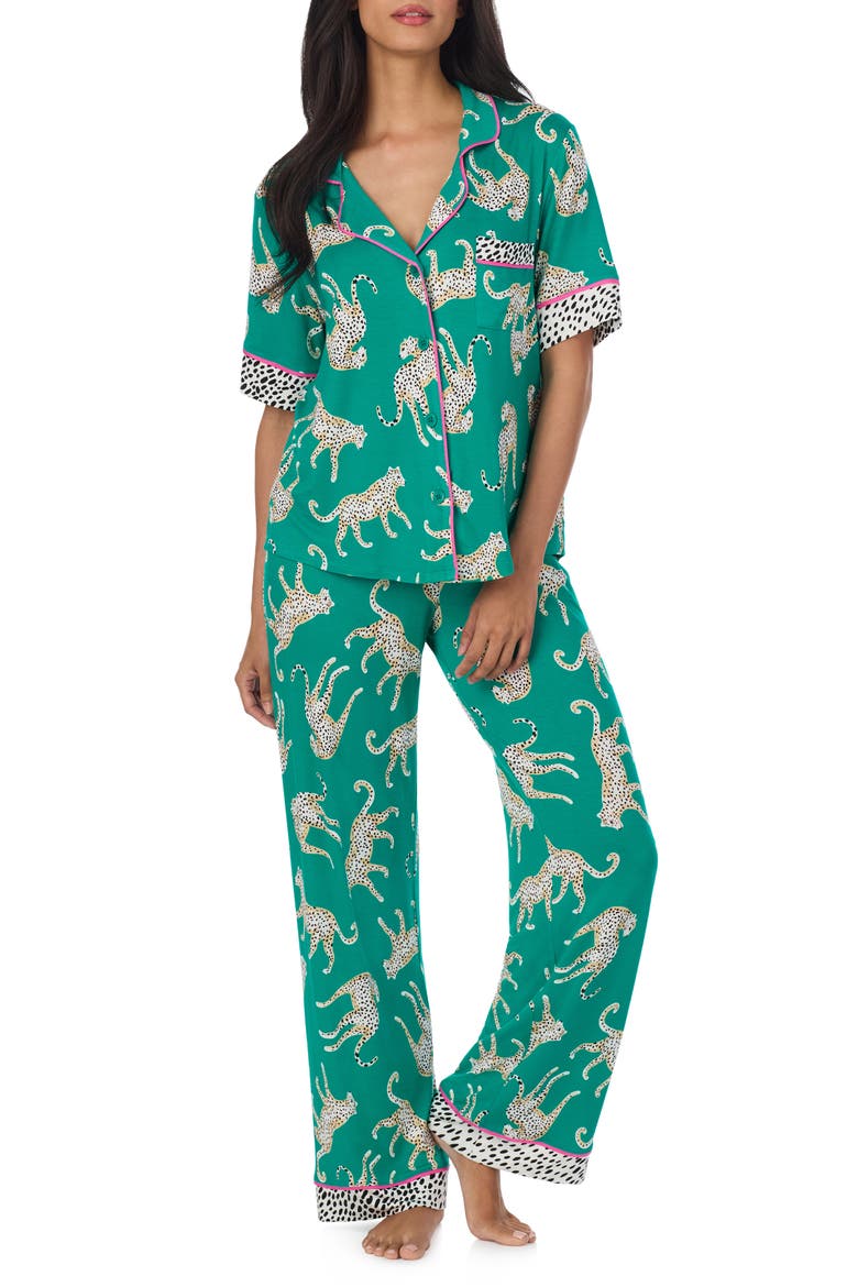 Print Pajamas, Alternate, color, TEAL PRINT