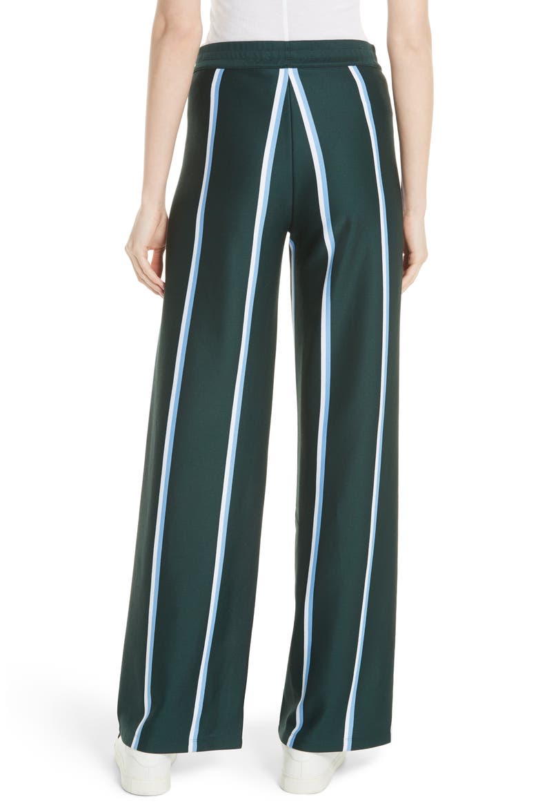 Tory Sport High Waist Twin Stripe Track Pants, Alternate, color, MINI TWIN STRIPE