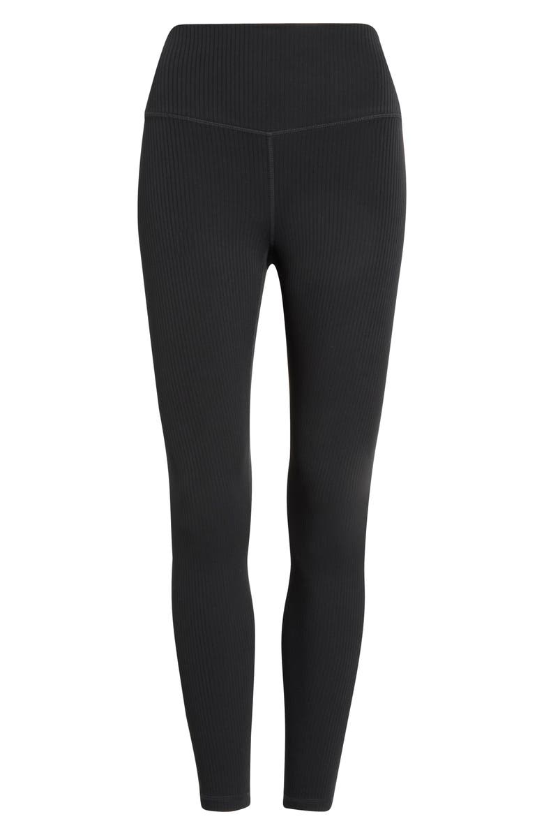 Zella Thrive Rib High Waist 7/8 Leggings, Main, color,