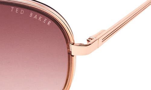 Ted Baker London 57mm Aviator Sunglasses In Blush